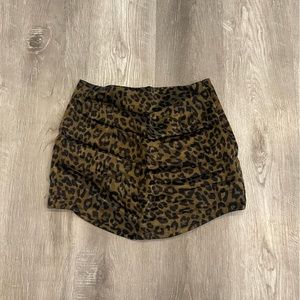 Zara Leopard Print Mini Skirt